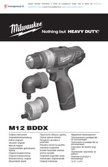 Milwaukee M12BDDXKIT-202C Manual Original