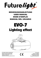 Futurelight EVO-7 Lighting effect Manual Del Usuario