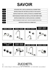 ZUCCHETTI Savoir ZSV603 Manual Del Usuario