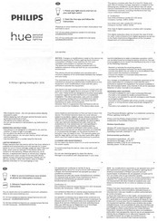 Philips HUE Guia De Inicio Rapido