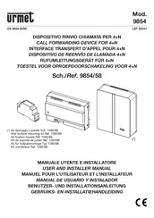 Urmet 9854/58 Manual De Usuario Y Instalacion