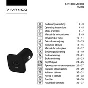 Vivanco T-PO DC MICRO Manual De Instrucciones