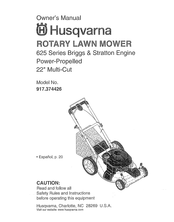 Husqvarna 917.374426 Manual Del Propietário