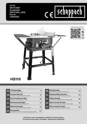 Scheppach 5901313901 Traduccion Del Manual De Instrucciones Originale