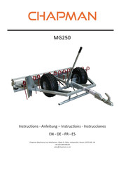 Chapman MG250 Instrucciones