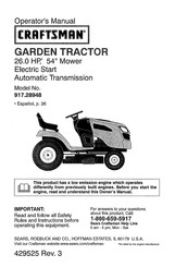 Craftsman 917.28948 Manual Del Operador