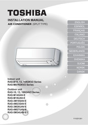 Toshiba RAS-B10N3KV2 Serie Manual De Instalación