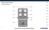 TC Electronic SHAKER VIBRATO Guia De Inicio Rapido