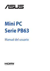 Asus PB63 Serie Manual Del Usuario