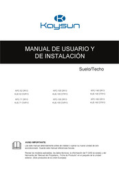 Kaysun KUE-71 DVR13 Manual De Usuario Y De Instalación