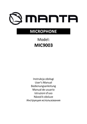 Manta MIC9003 Manual De Usuario