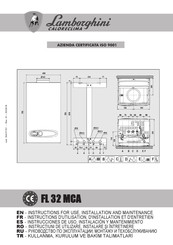 Lamborghini Caloreclima FL 32 MCA Instrucciones De Uso, Instalación Y Mantenimiento