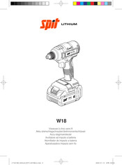 SPIT W18 Manual Del Usuario