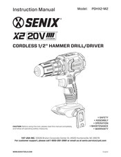 Senix PDHX2-M2 Manual De Instrucciones