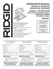 RIDGID JobMax R82234071 Manual Del Operador