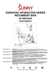 Sunny Health & Fitness Essential Interactive SF-RB422003 Manual Del Usuario