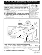 Frigidaire FPDS3085KFE Instrucciones De Instalación