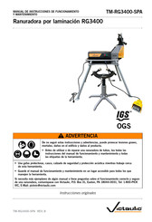 Victaulic RG3400 Manual De Instrucciones De Funcionamiento Y Mantenimiento