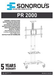 Sonorous PR 2000 Instrucciones De Montaje