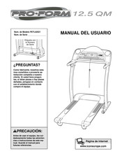 ICON PRO-FORM 12.5 QM Manual Del Usuario