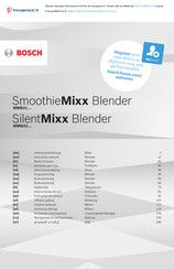 Bosch SmoothieMixx MMB21P0 Instrucciones De Uso