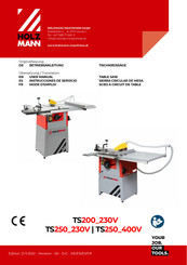 HOLZMANN MASCHINEN TS200 230V Instrucciones De Servicio