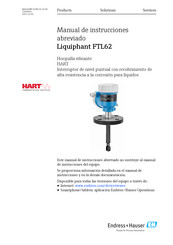 Endress+Hauser Liquiphant FTL62 Density Manual De Instrucciones Abreviado