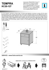 Forte TEMPRA KC20-127 Instrucciones De Montaje