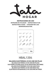 Jata hogar HBAL1204 Instrucciones De Uso