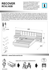 Forte RECOVER RCVL162B Instrucciones De Montaje