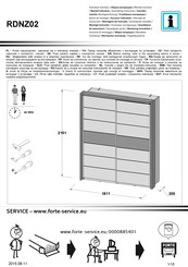 Forte RDNZ02 Instrucciones De Montaje