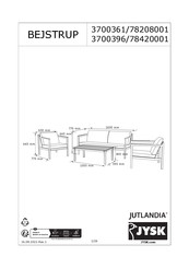 JYSK JUTLANDIA BEJSTRUP 3700361/78208001 Manual Del Usuario