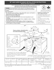 Frigidaire FGS365ECF Instrucciones De Instalación