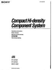 Sony FH-B155 Manual De Instrucciones