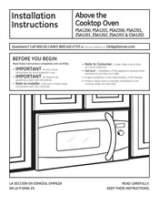 GE ZSA1202J1SS Instrucciones De Instalación