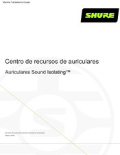Shure Sound Isolating SE112 Manual Del Usuario