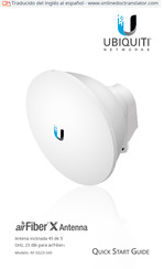 Ubiquiti airFiber X Guia De Inicio Rapido