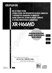 Aiwa XR-H66MD Manual De Instrucciones