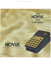 Novus 850 Manual Del Usuario