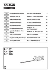 Dolmar AH1860 Manual De Instrucciones