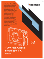 Berner 10W Flex Clamp Floodlight T-C Instrucciones De Manejo