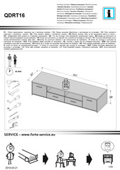 Forte QDRT16 Instrucciones De Montaje