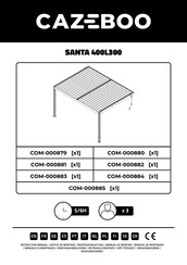 CAZEBOO SANTA 400L300 Instrucciones De Montaje