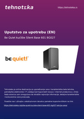 BE QUIET! SILENT BASE 601 Manual Del Usuario