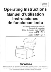 Panasonic EP1011 Instrucciones De Funcionamiento