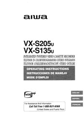 Aiwa VX-S205U Instrucciones De Manejo