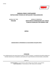 Oppici PG9120IB Manual Para El Instalador