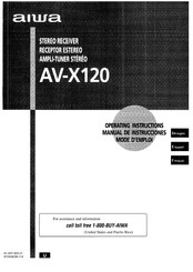 Aiwa AV-X120 Manual De Instrucciones