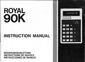 Royal 90K Instrucciones De Manejo