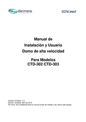 demes CTD-303 Manual De Instalación Y Usuario